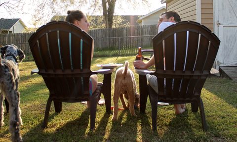 best lawn chairs folding rocking reclining cushion couple enjoying backyard