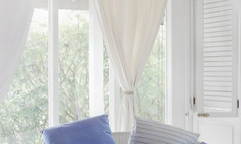 white blackout curtains
