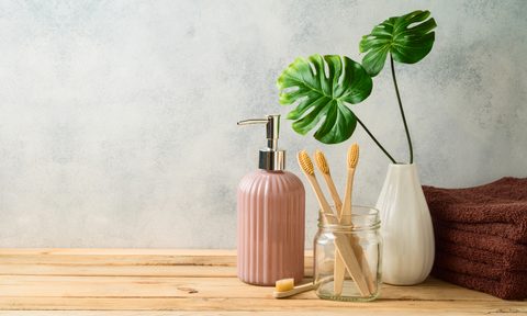 the best bamboo toothbrush with charcoal and soft bristles eco friendly on wooden table