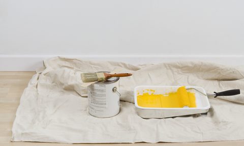 Prepping paint area
