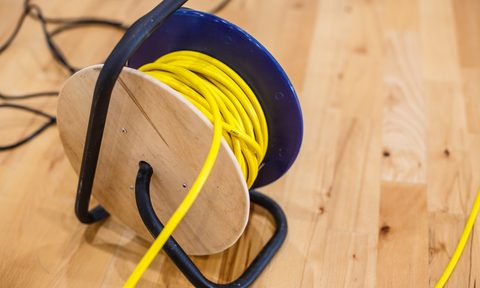 best extension cord reels and masterplug yellow electric wire on the reel