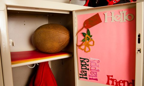 the best locker shelves and organizers football  jacket inside a school notes on door