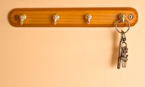 the best magnetic key holders for your wall one set of keys on rack