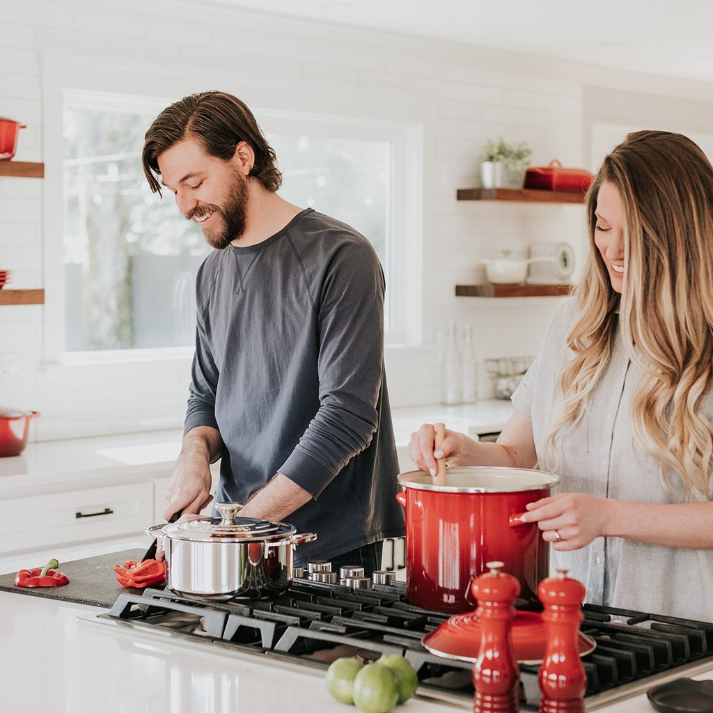 Couple Cooking in the Kitchen