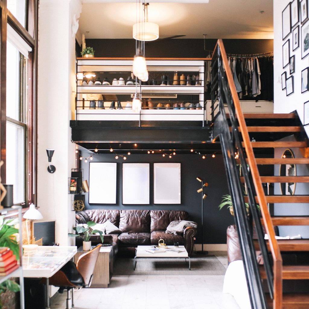 Photo gallery along staircase