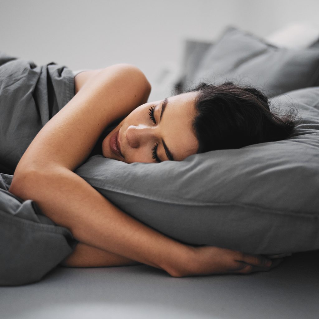 Woman Sleeping Bed Mattress