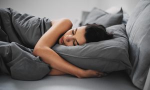 Woman Sleeping Bed Mattress