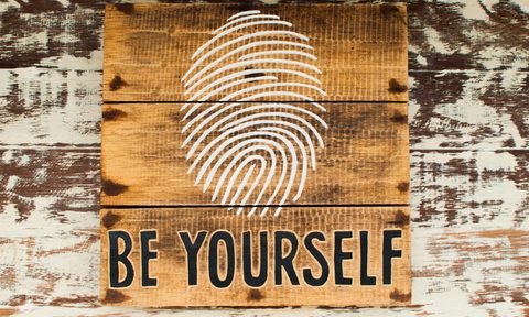 the best inspirational wall art colored short phrase  be yourself painting on a