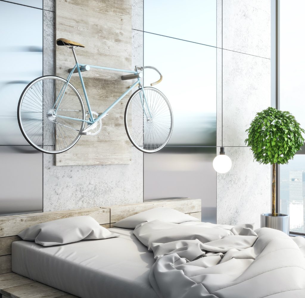 bike-on-wall-bedroom