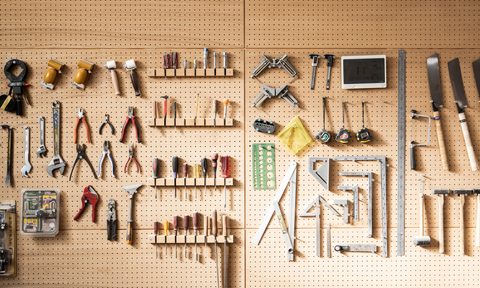 the best tool organizer various tools arranged on wall