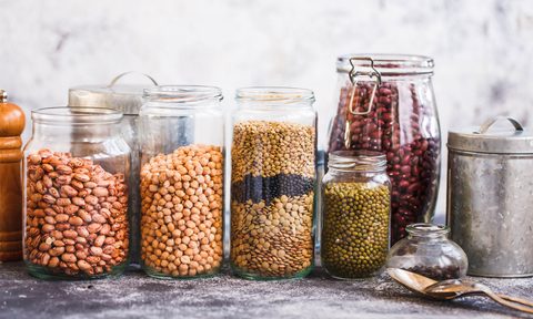 Bulk food glass containers
