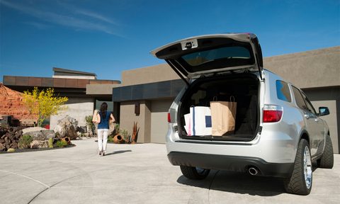 An organized car trunk