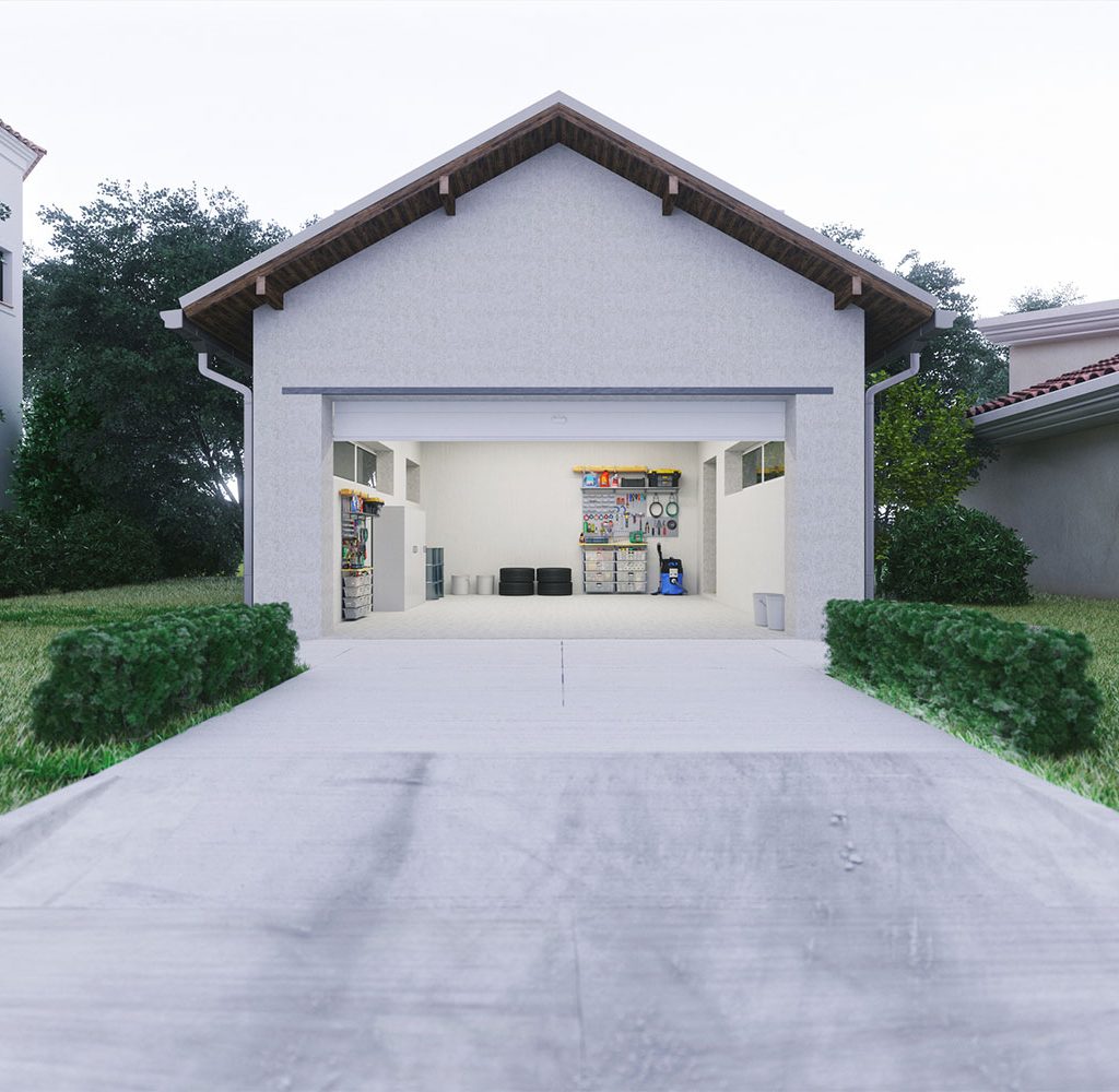 A clean and tidy garage