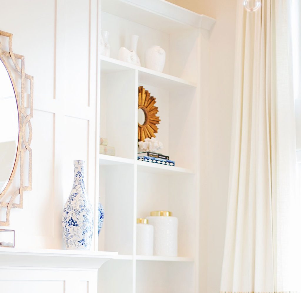 mirror in bright room