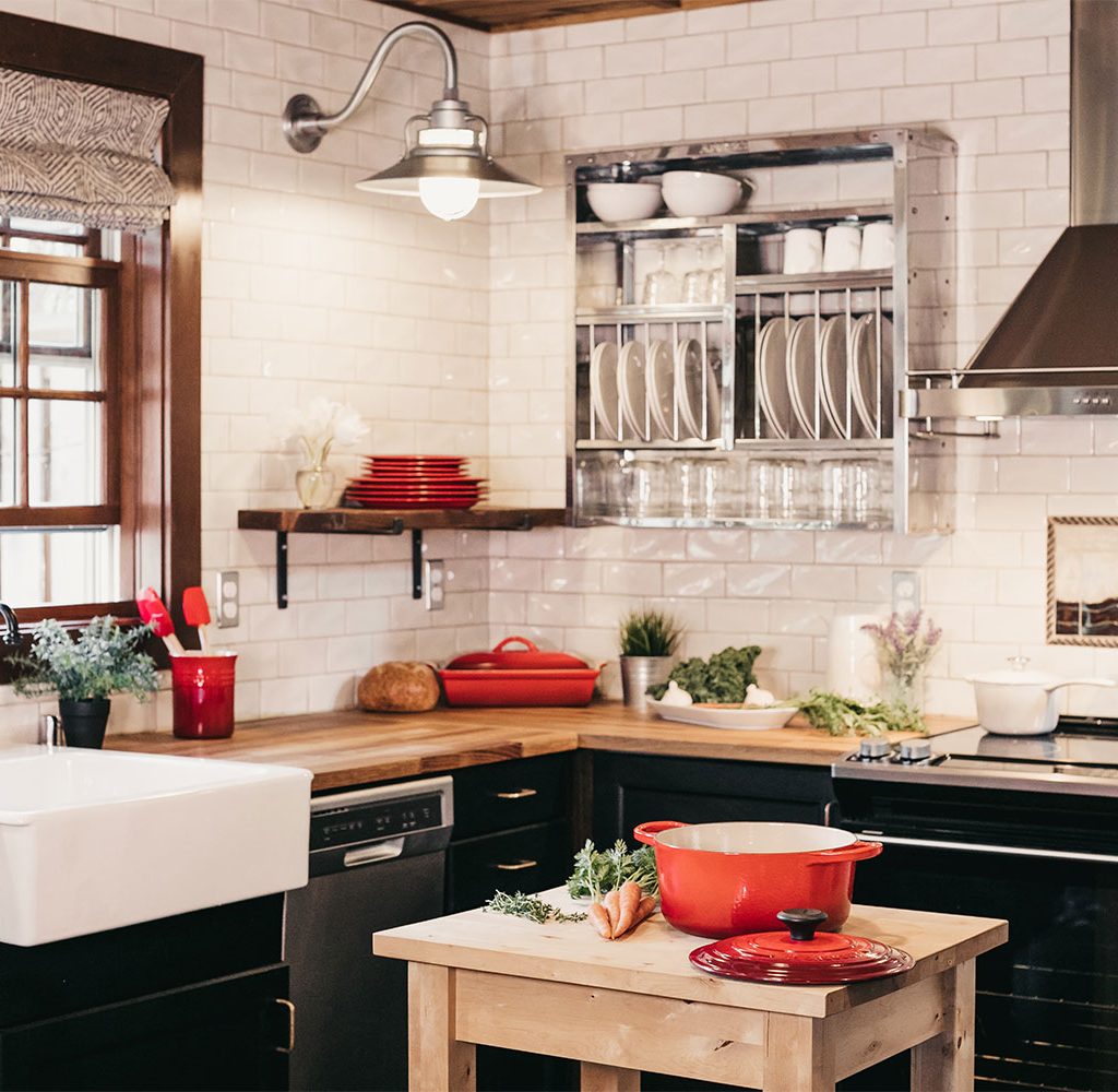 open shelves kitchen idea