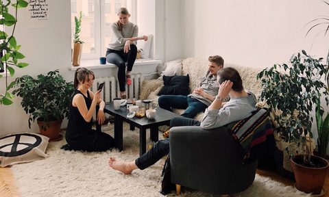 people in apartment