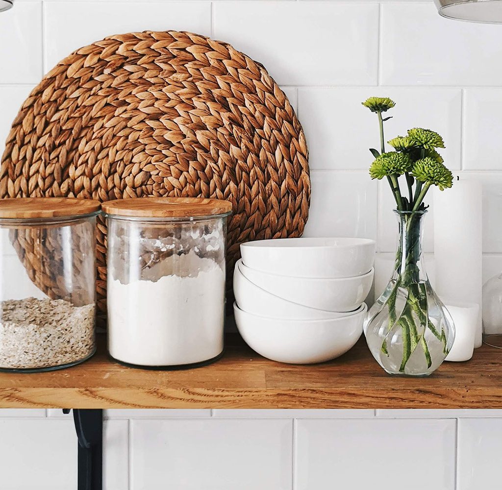 kitchen floating shelf
