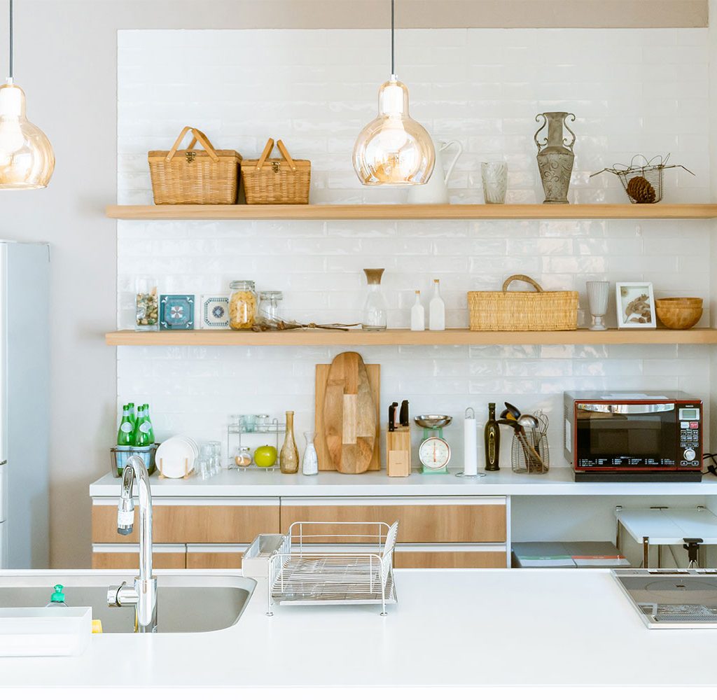 well organized kitchen