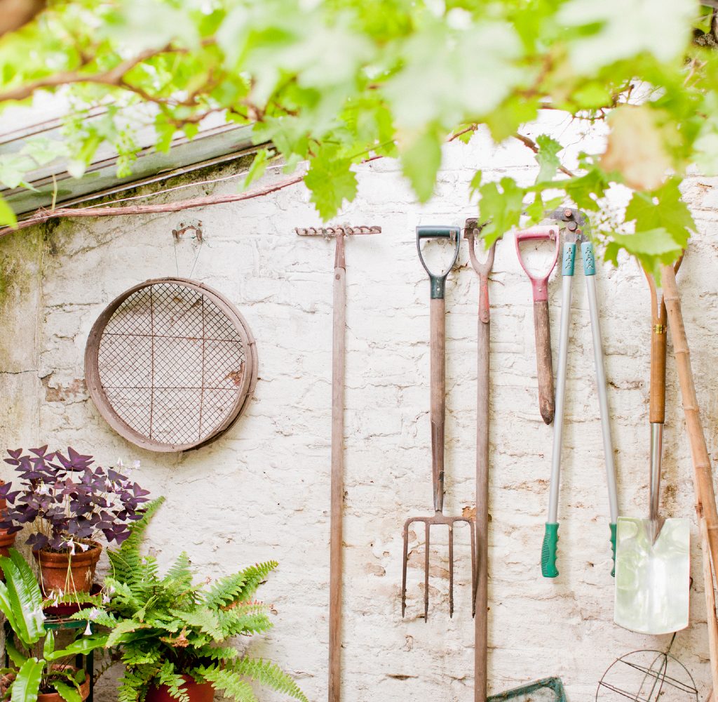 garden-tools-in-storage