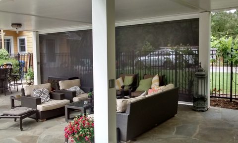 rectractable screen for patios open air patio with retractable