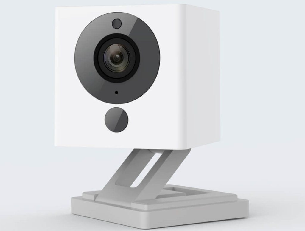 White security camera