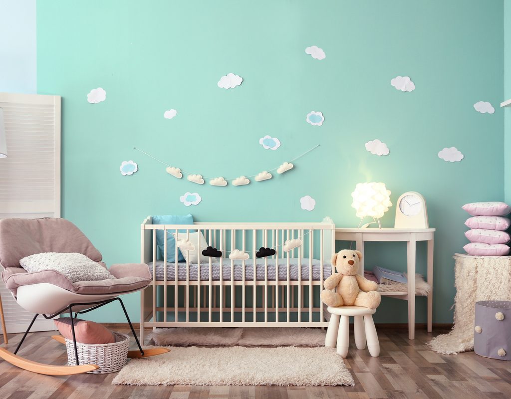 Modern baby room with minimalist design