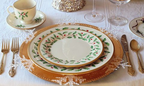 Festive Christmas place setting