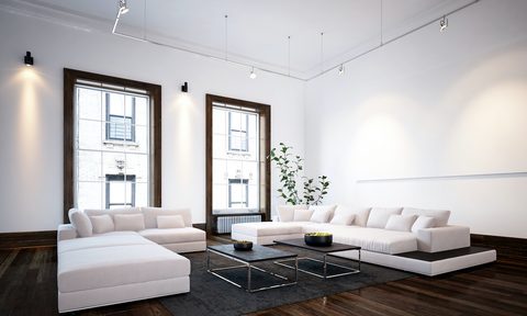 ceiling track light install shutterstock 599277608