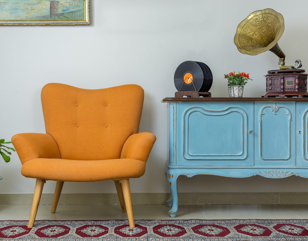 Vintage decor in room