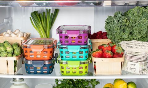 neatly organized refrigerator