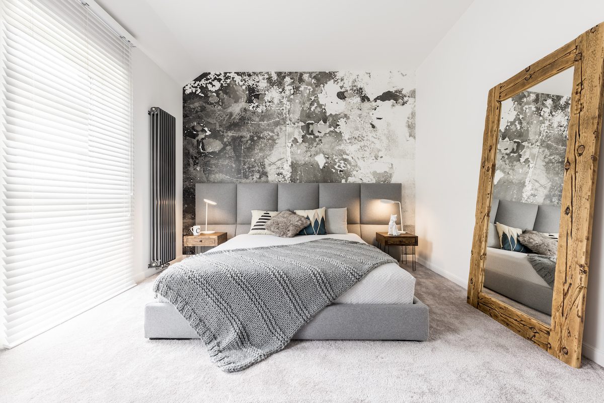 rustic modern bedroom