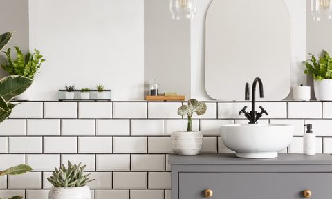 white bathroom