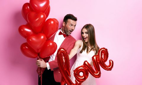 virtual valentines day mixer man woman valentine balloons