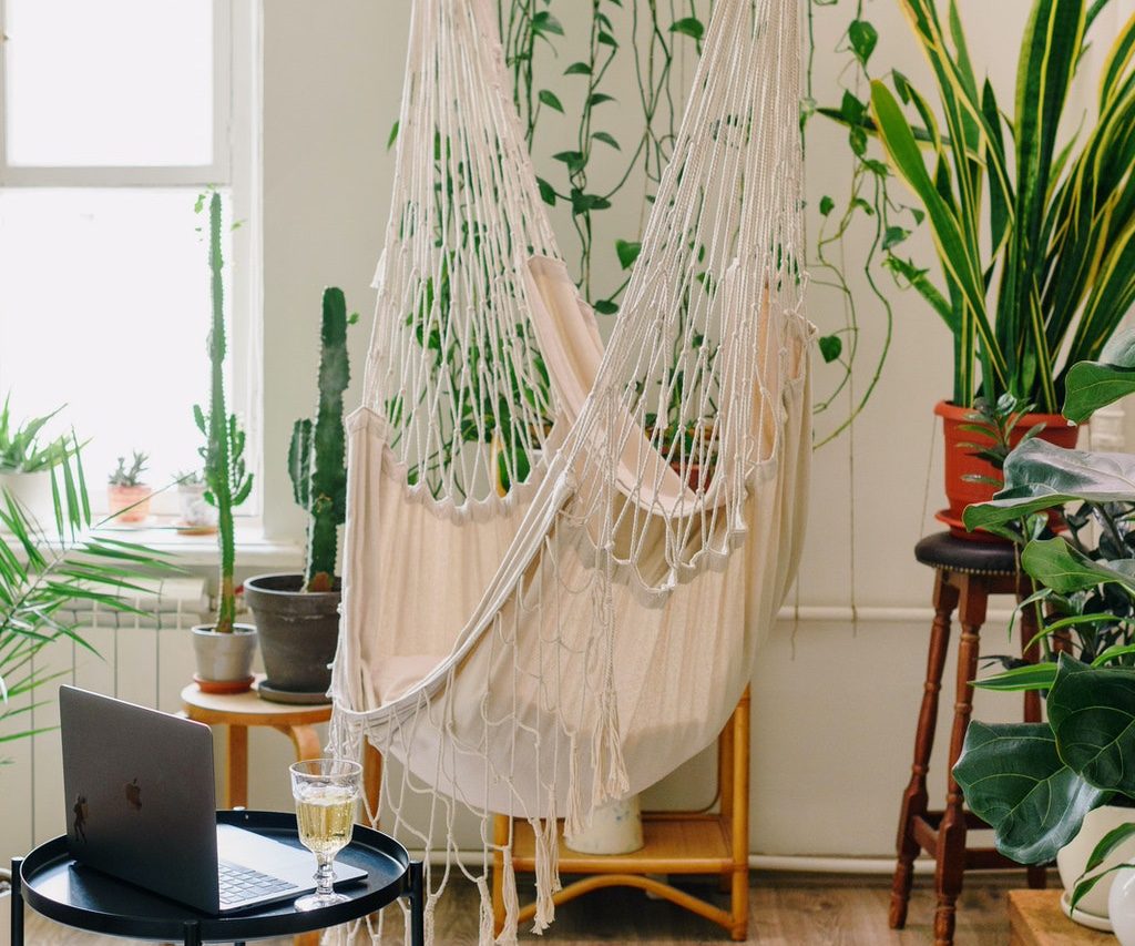 boho style living room
