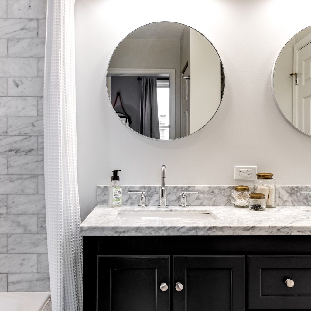 Bathroom with luxurious vanity