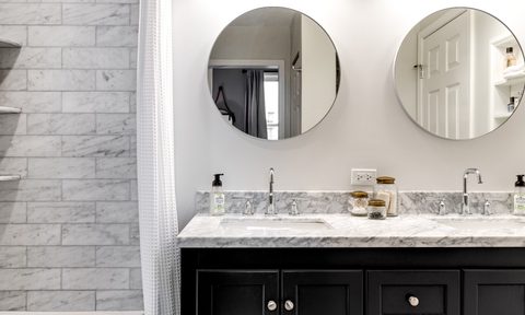 Bathroom with luxurious vanity
