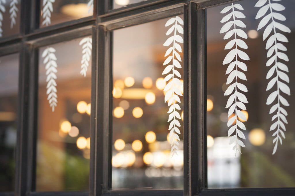 winter window film decor
