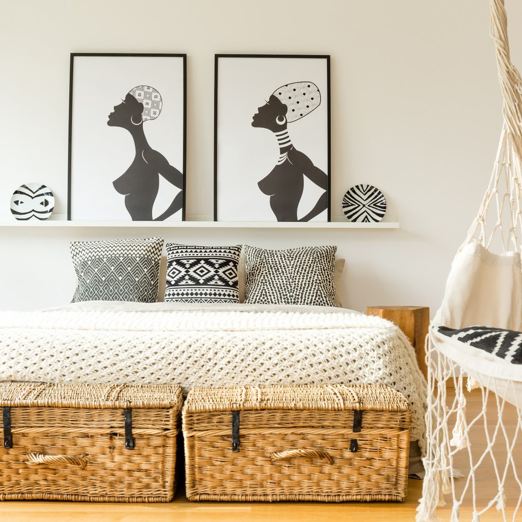 boho inspired bedroom