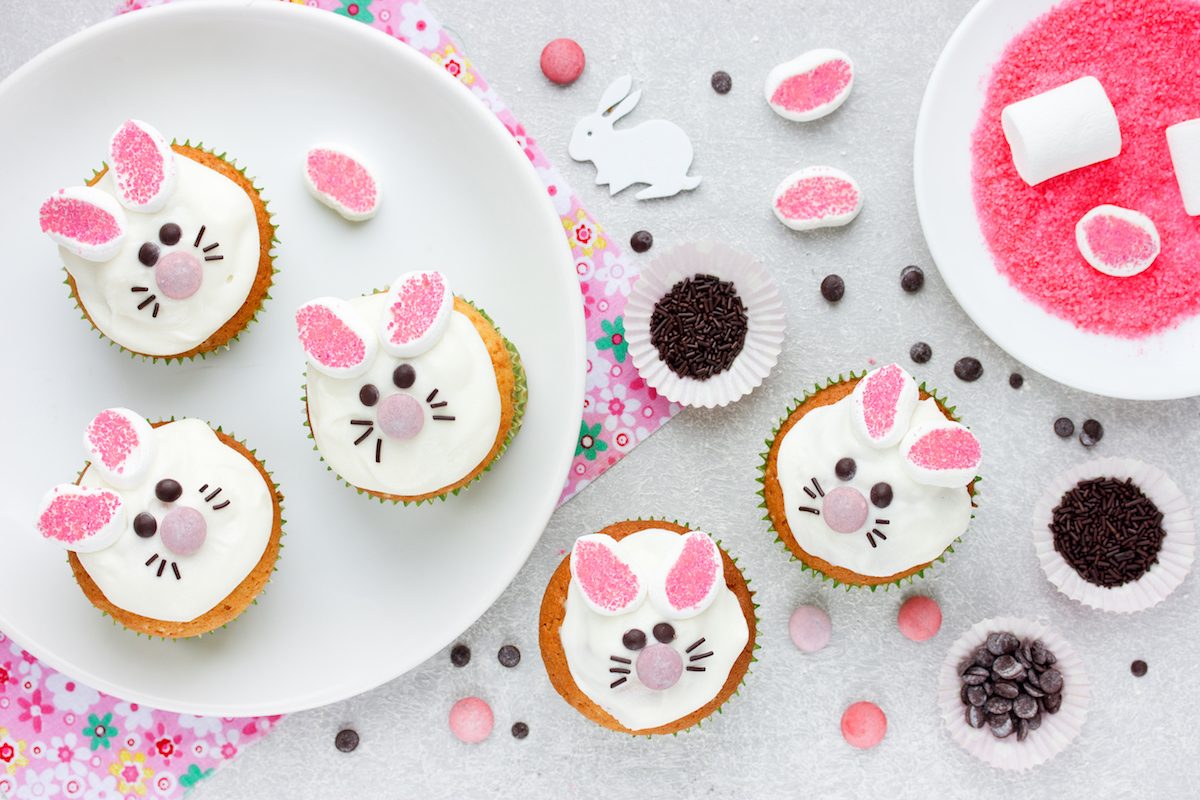 bunny cupcakes