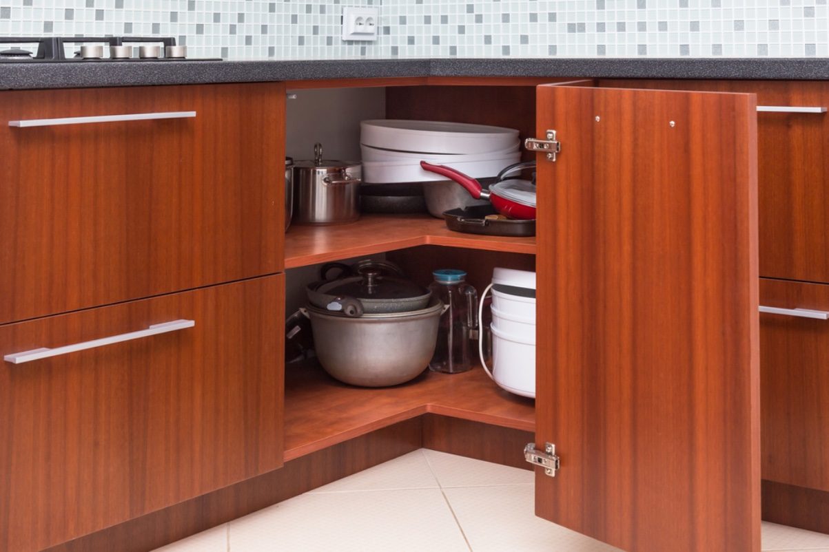 corner cabinet appliance storage