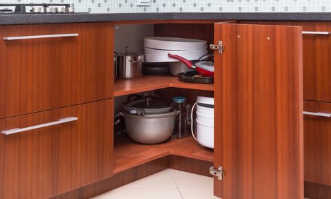 corner cabinet appliance storage