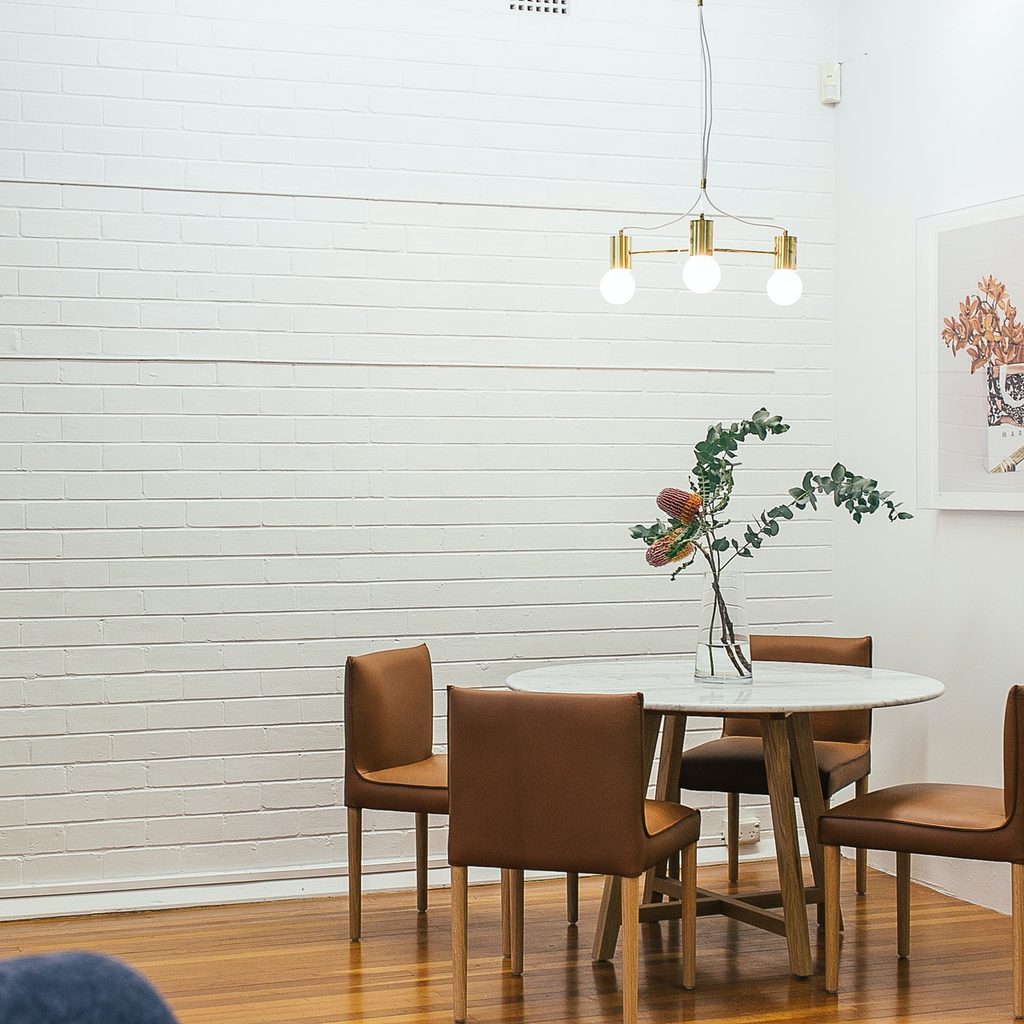 Dining room table with chairs