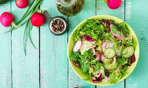 light summer salad recipes cucumber radish peppercorns