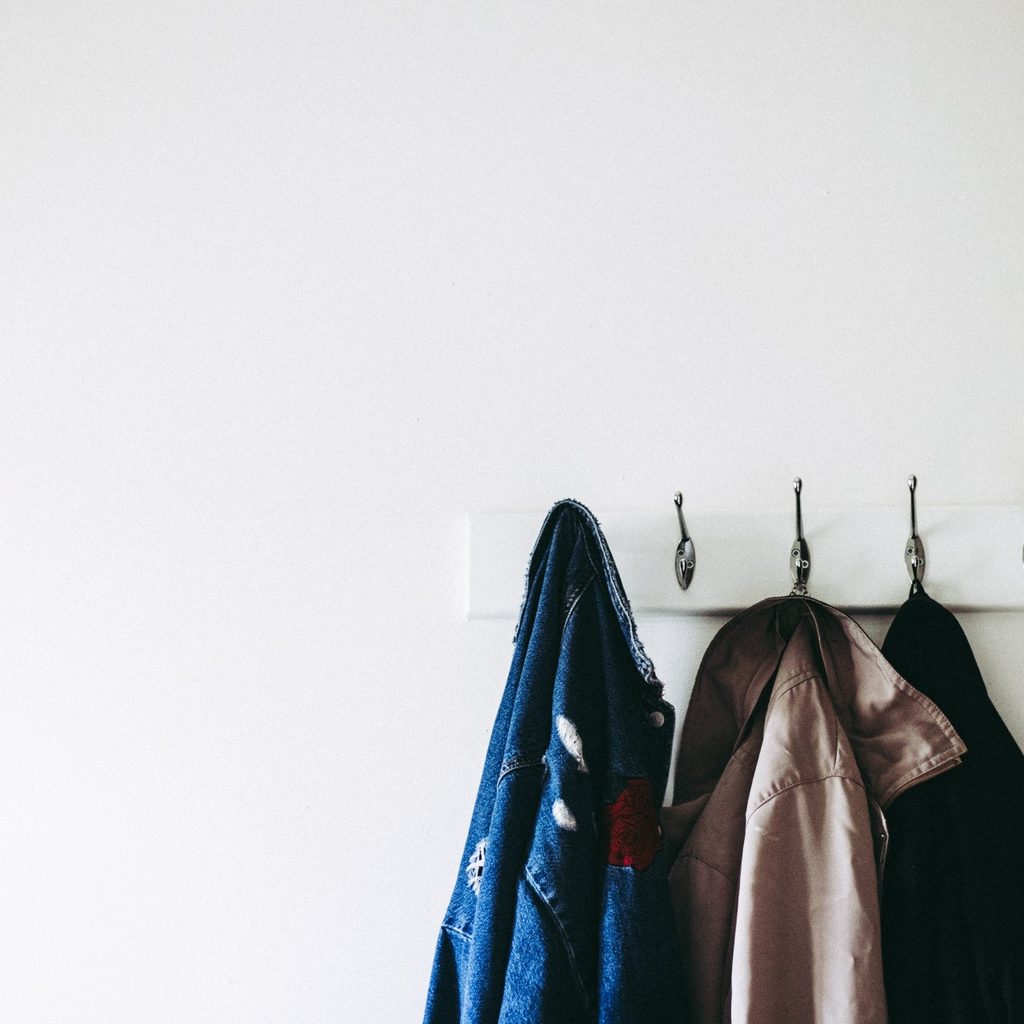 coats on hooks