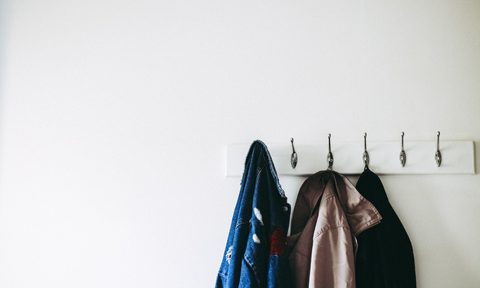 coats on hooks