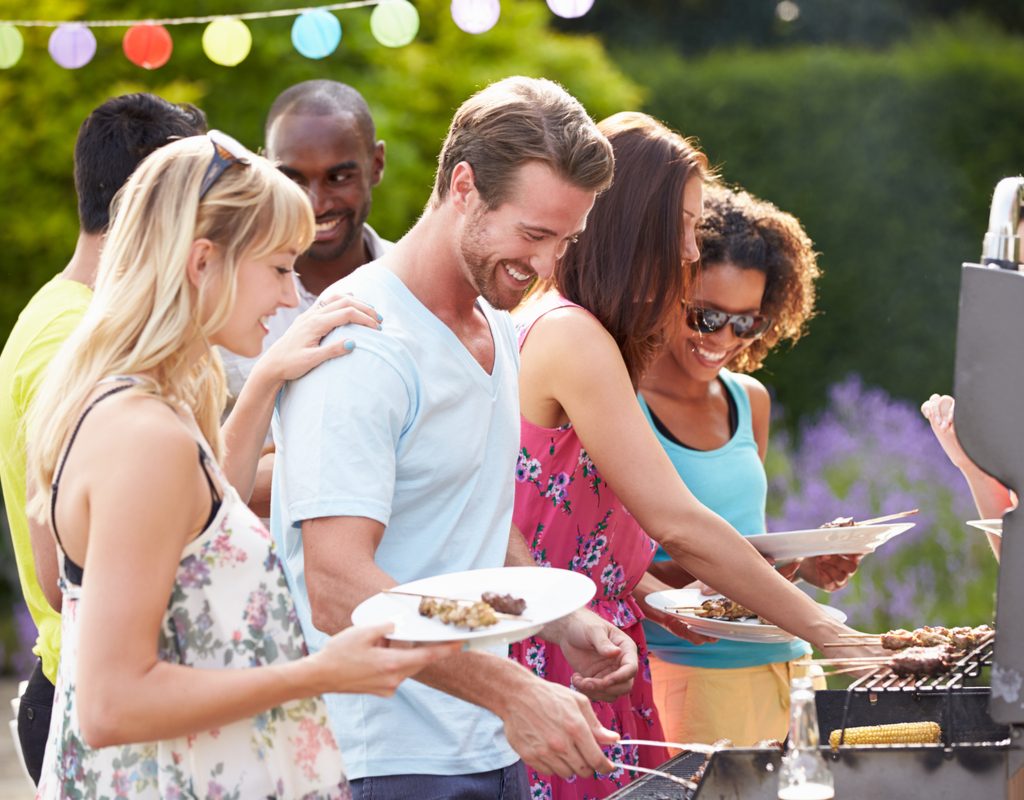 friends at a cookout