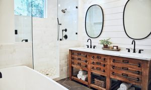 farmhouse style bath