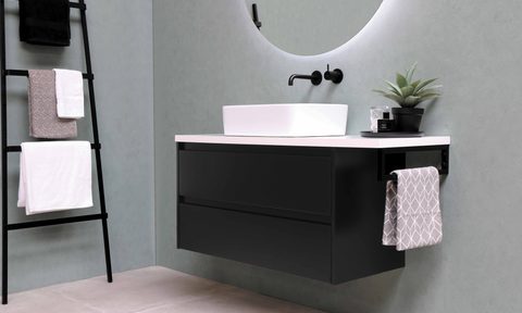 gray bathroom