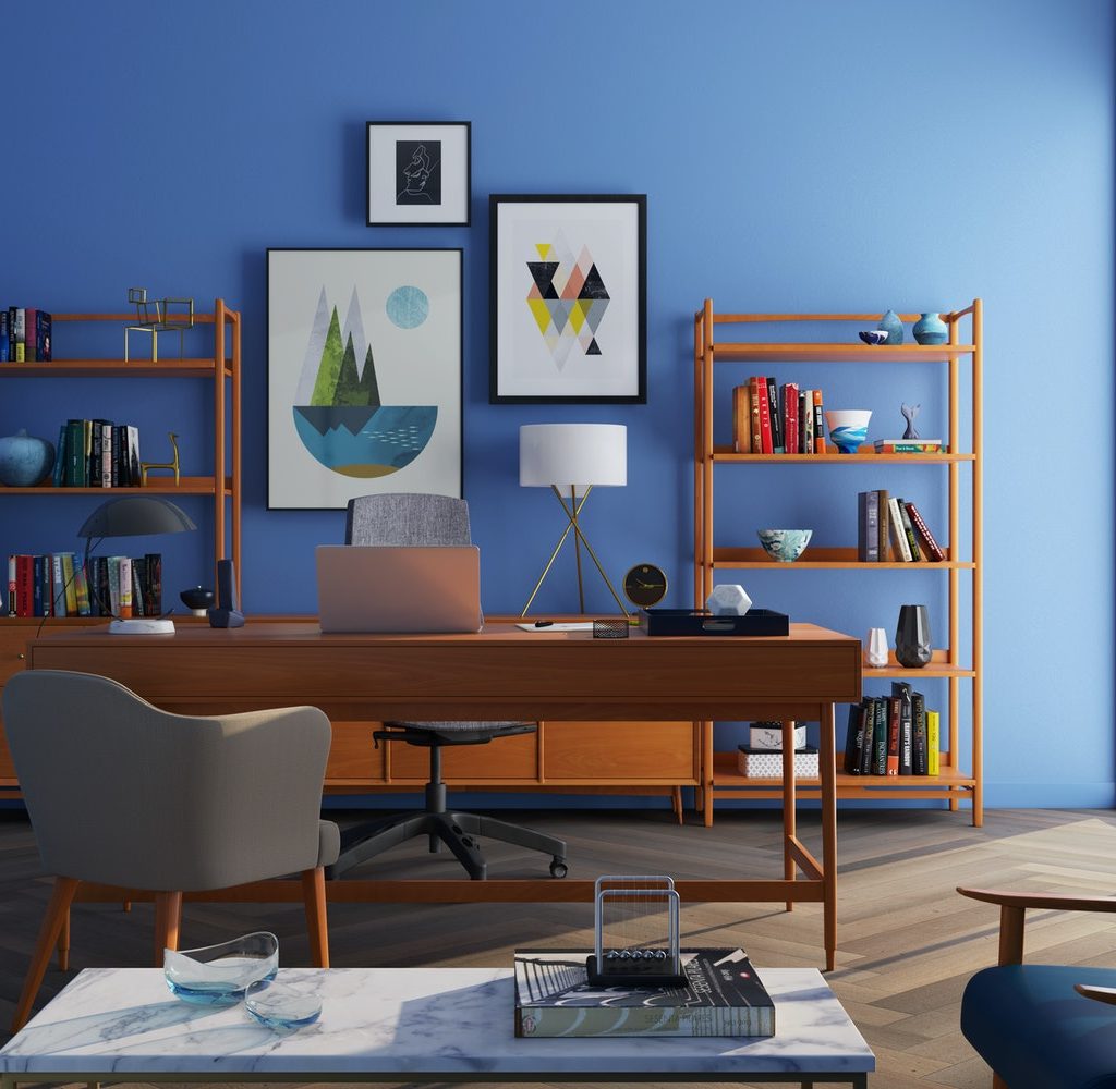 A clean and organized room