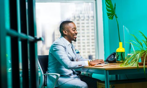how to organize home office fast man working at desk